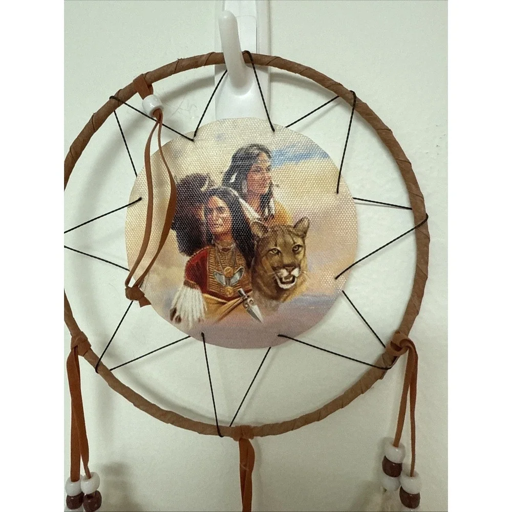 Dream Catcher Wall Hanging Native American Indian Feathers Boho Southwestern